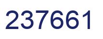 Number 237661 blue image