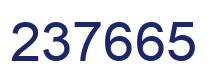 Number 237665 blue image