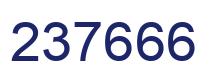 Number 237666 blue image