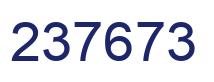 Number 237673 blue image