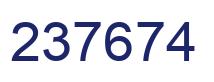 Number 237674 blue image
