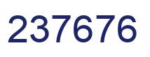 Number 237676 blue image