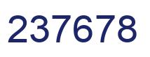 Number 237678 blue image