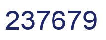Number 237679 blue image