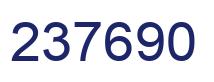 Number 237690 blue image