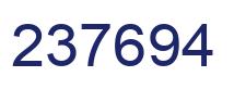 Number 237694 blue image