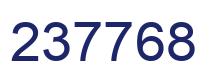 Number 237768 blue image