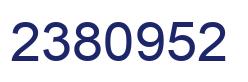 Number 2380952 blue image
