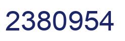 Number 2380954 blue image
