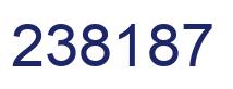 Number 238187 blue image