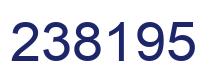 Number 238195 blue image