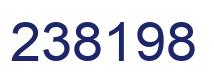 Number 238198 blue image