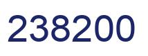 Number 238200 blue image