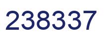 Number 238337 blue image