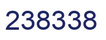 Number 238338 blue image