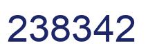 Number 238342 blue image