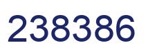 Number 238386 blue image