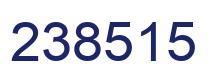 Number 238515 blue image