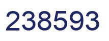 Number 238593 blue image
