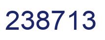 Number 238713 blue image