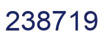 Number 238719 blue image