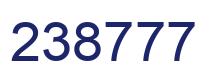 Number 238777 blue image