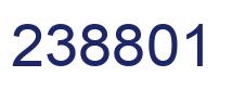 Number 238801 blue image