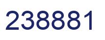 Number 238881 blue image