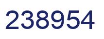 Number 238954 blue image