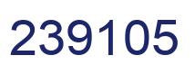 Number 239105 blue image