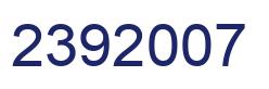 Number 2392007 blue image