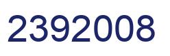 Number 2392008 blue image