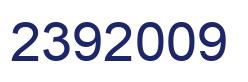 Number 2392009 blue image