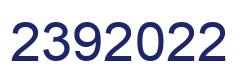Number 2392022 blue image