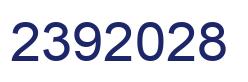 Number 2392028 blue image