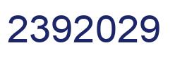Number 2392029 blue image