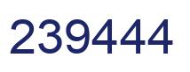 Número 239444 imagen azul