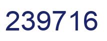 Number 239716 blue image