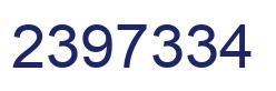 Número 2397334 imagen azul