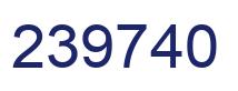Number 239740 blue image
