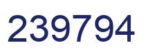 Number 239794 blue image