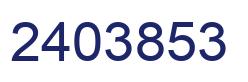 Number 2403853 blue image