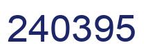 Número 240395 imagen azul
