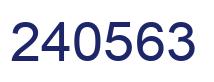 Número 240563 imagen azul