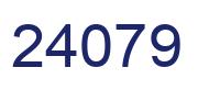 Number 24079 blue image