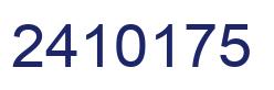 Número 2410175 imagen azul