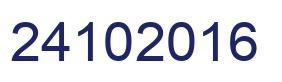 Number 24102016 blue image