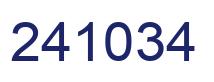 Number 241034 blue image