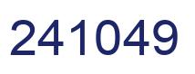 Number 241049 blue image