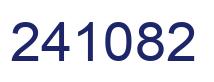 Number 241082 blue image